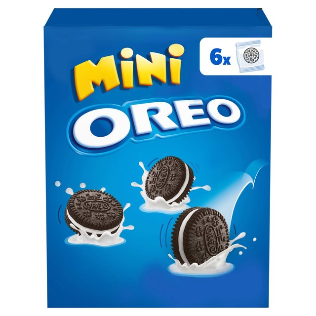 Oreo Mini Chocolate Sandwich Biscuit 6 Pack Multipack   6 x 19g