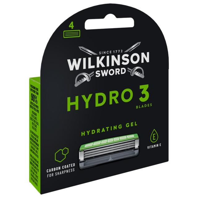 Wilkinson Sword Hydro 3 Skin Protection Men's Razor Blades   4 per pack