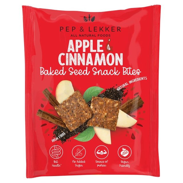 Apple & Cinnamon Baked Seed Prebiotic Snack Bites   30g GOODS M&S   