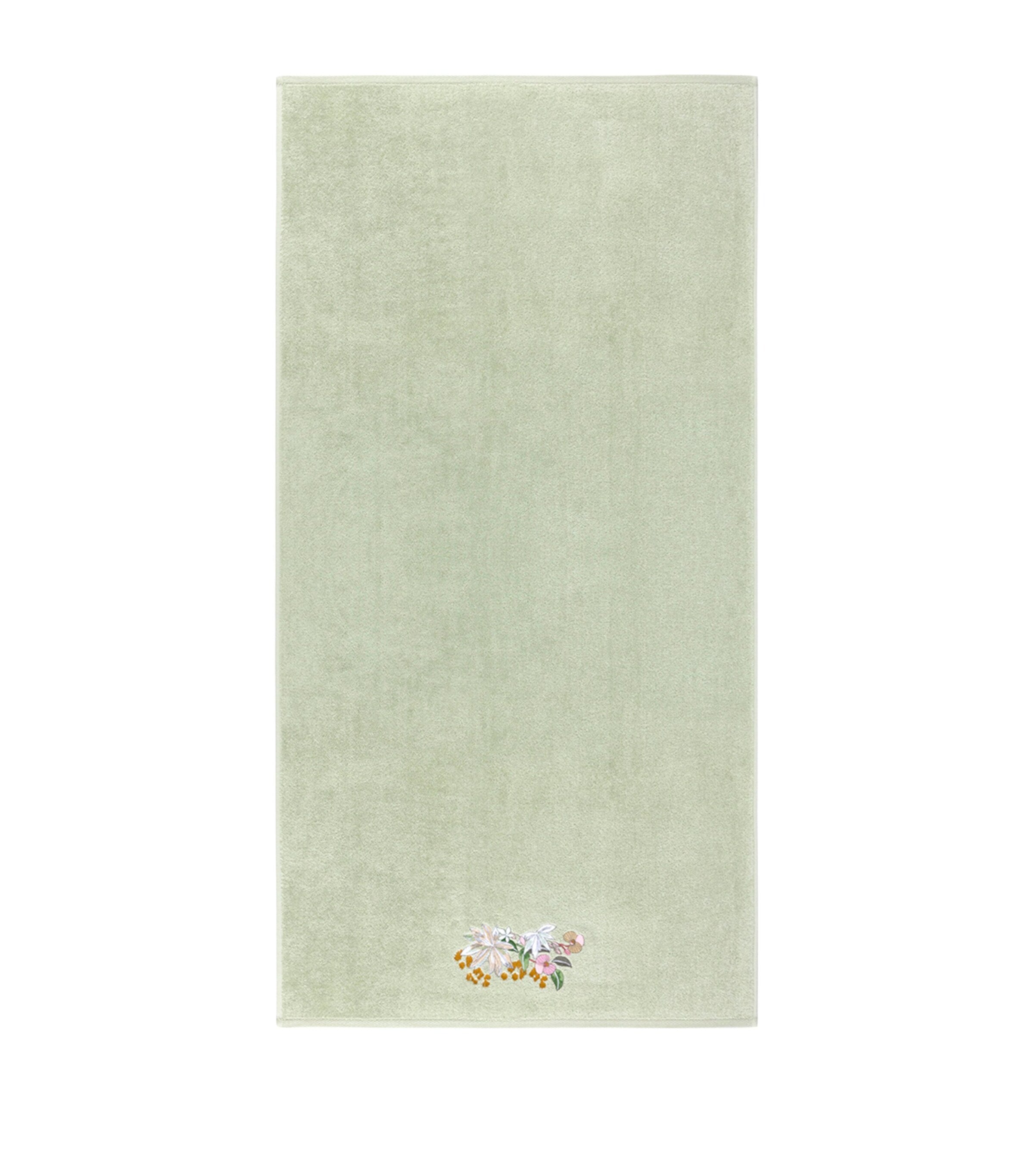 Yves Delorme Embroidered Orchidee bath towel 70cm x 140cm (British brand)