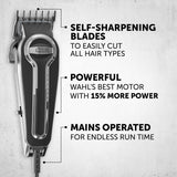 Wahl Elite Pro hair clipper set with accessories - British product