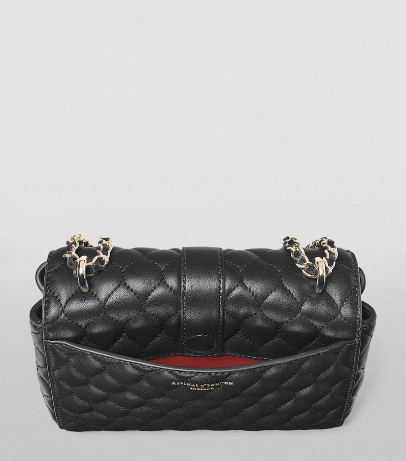 Aspinal of London Lottie leather shoulder bag, imported from the UK