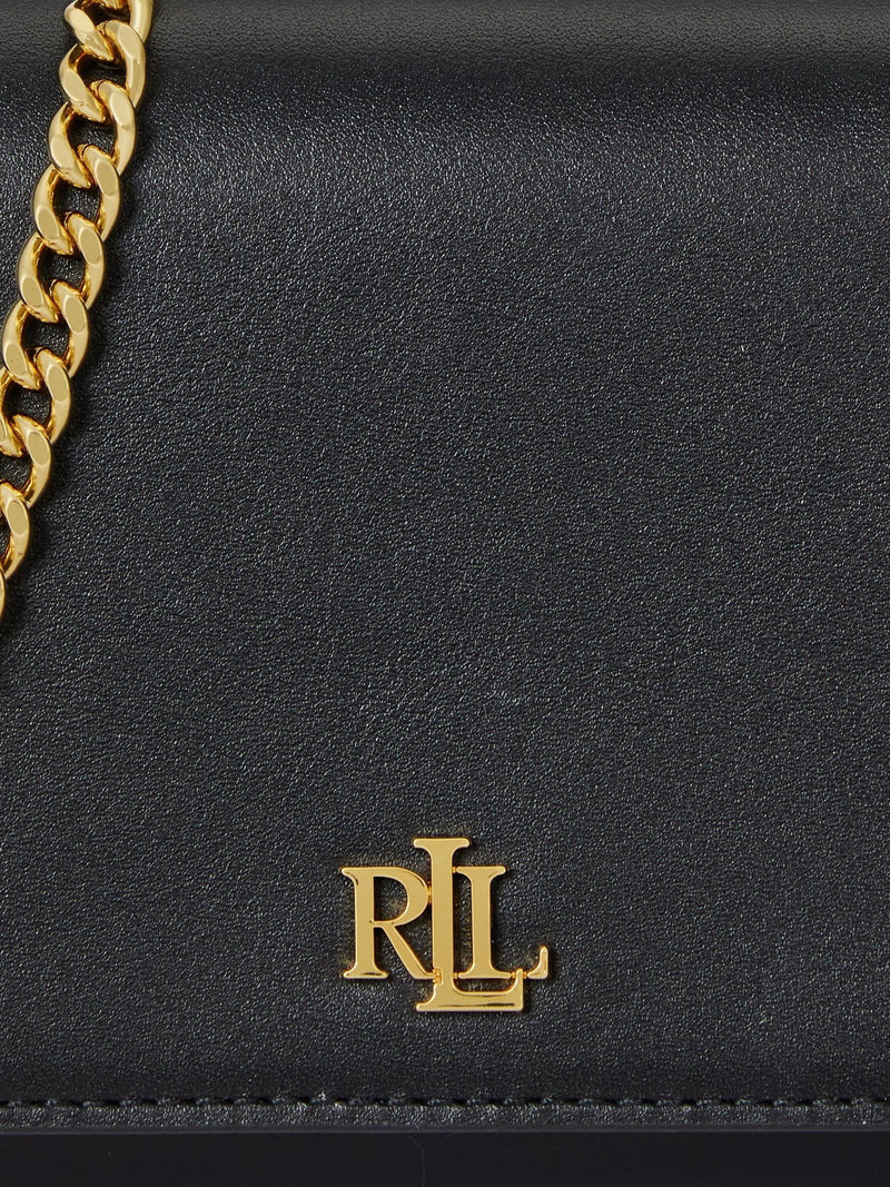Lauren Ralph Lauren black Adair II chain wallet, imported from the UK