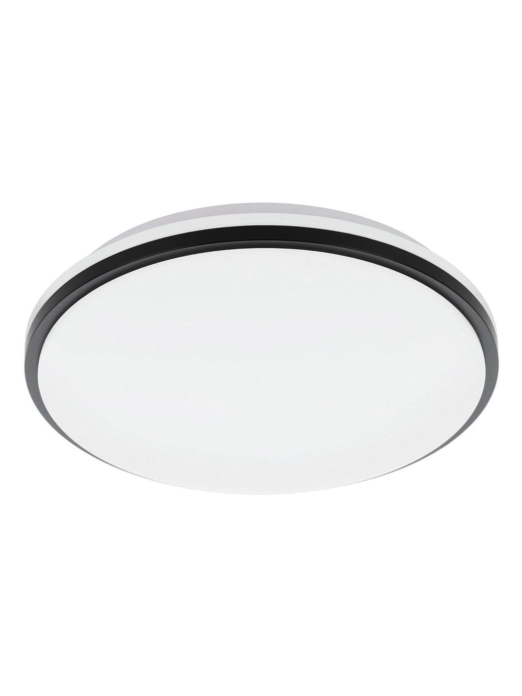 Eglo Pinetto LED ceiling light white plastic and black frame, UK version