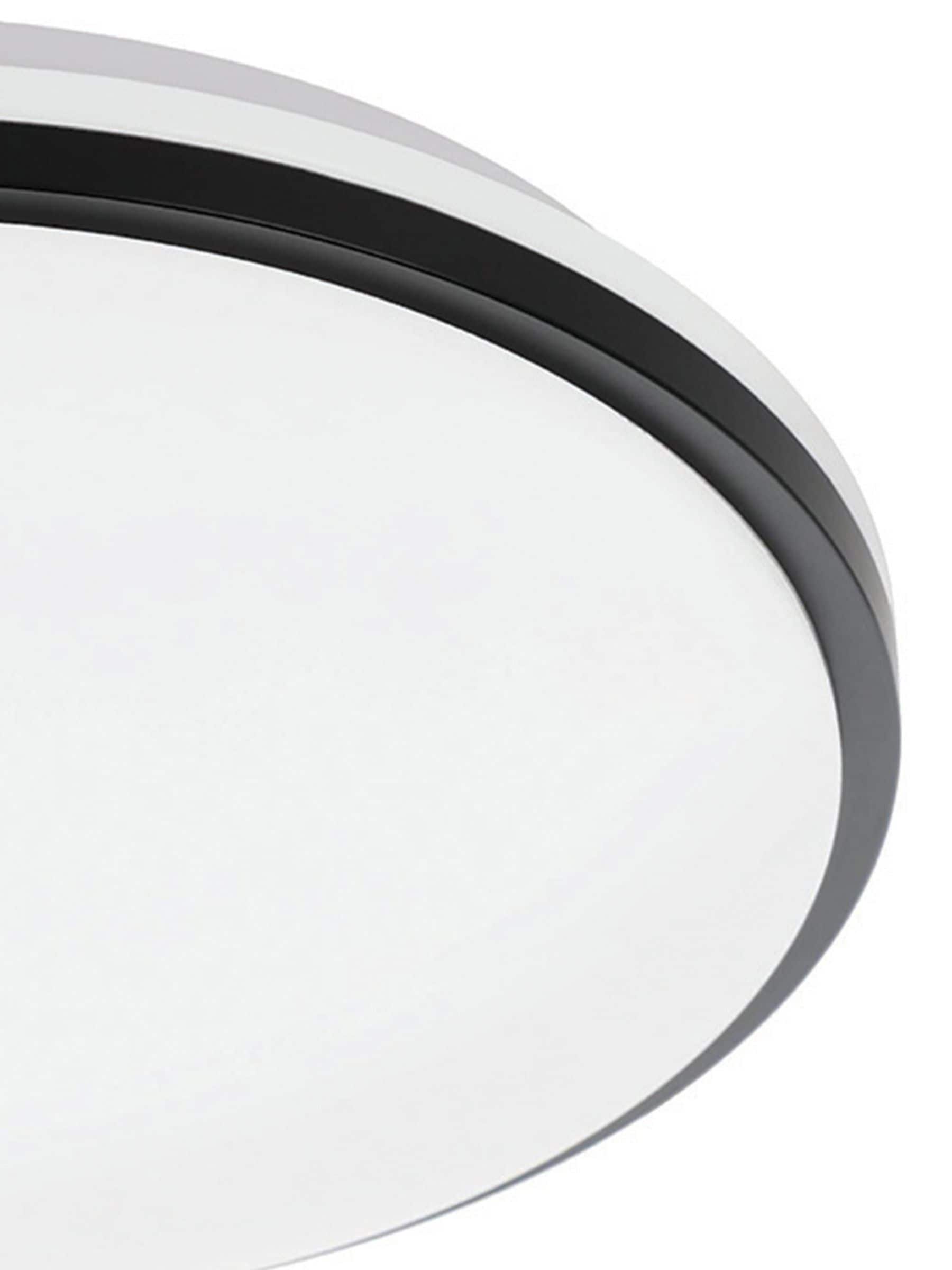Eglo Pinetto LED ceiling light white plastic and black frame, UK version