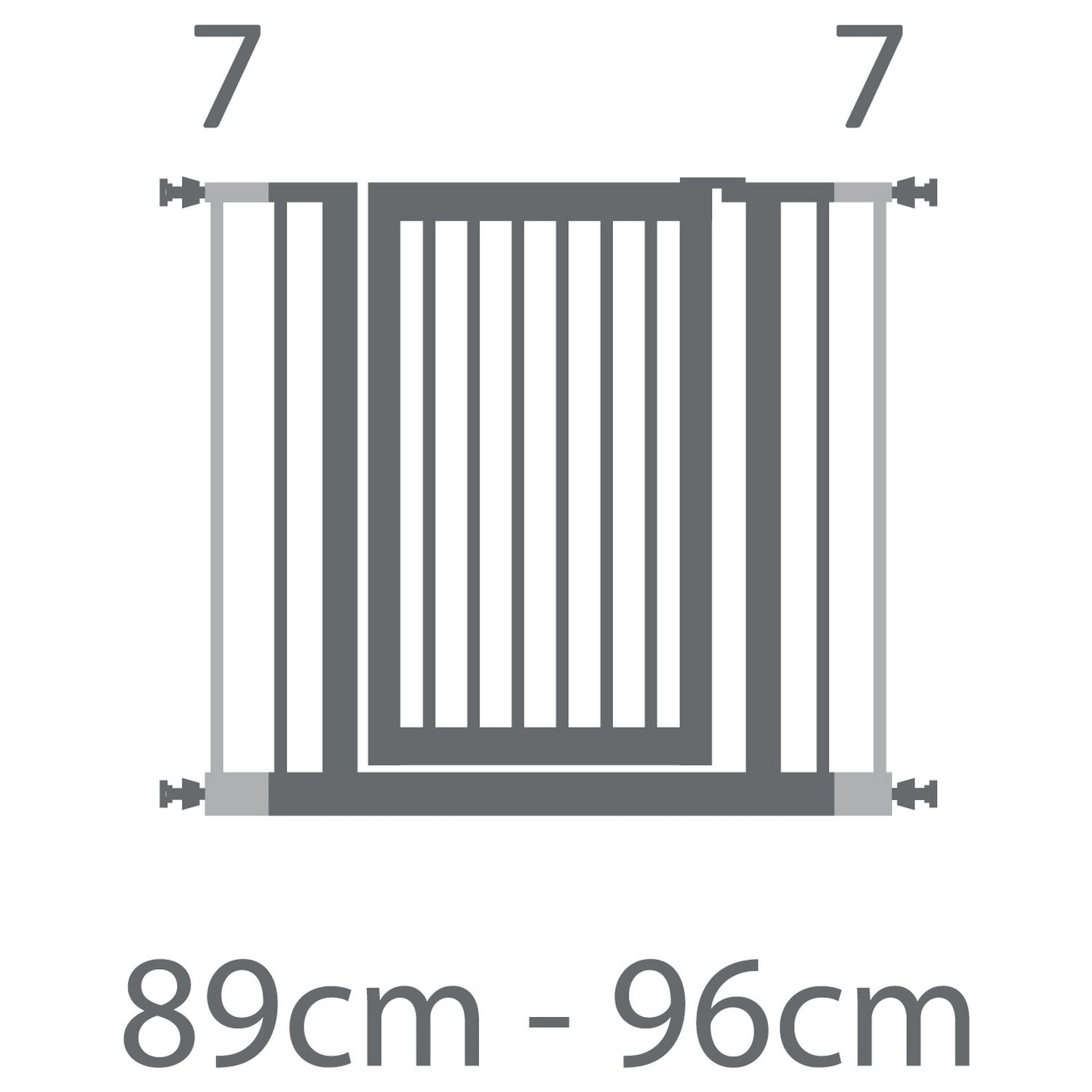 Munchkin Lindam safety gate extension white 7cm, imported from the UK