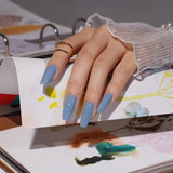 Bluesky gel nail varnish Daring Blue - British product