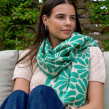POM floral scarf green mix, UK version