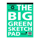 Silvine Big Green Recycled Sketch Book GOODS M&S   