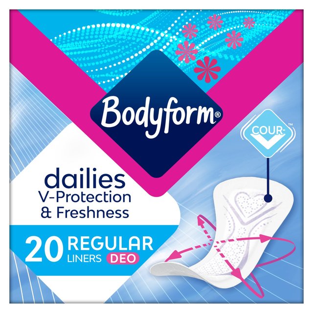 Bodyform Dailies Regular Scented Panty Liners   20 per pack GOODS M&S   