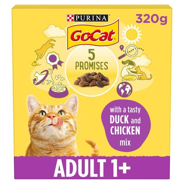 Go-Cat Chicken and Duck Dry Cat Food   320g GOODS M&S   