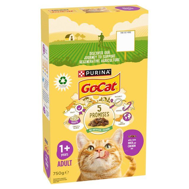 Go-Cat Chicken and Duck Dry Cat Food   750g GOODS M&S   