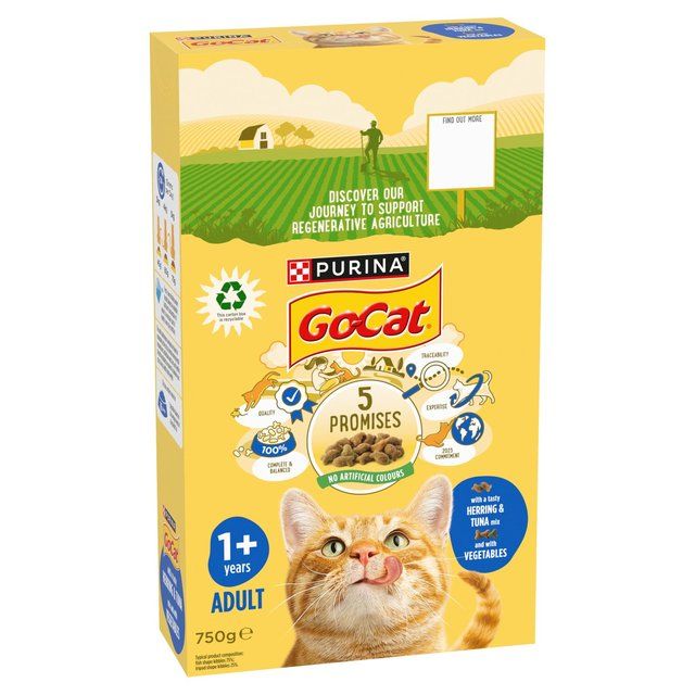 Go-Cat Herring and Tuna Dry Cat Food   750g GOODS M&S   