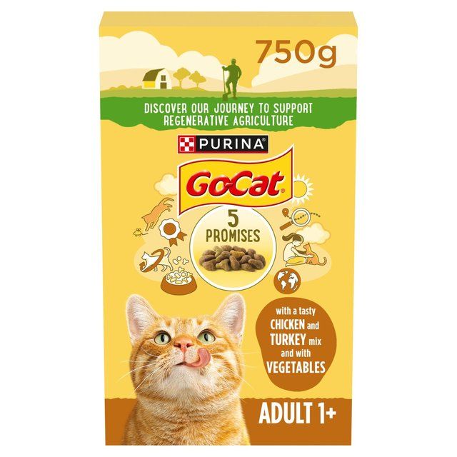 Go-Cat Chicken and Turkey Dry Cat Food   750g GOODS M&S   