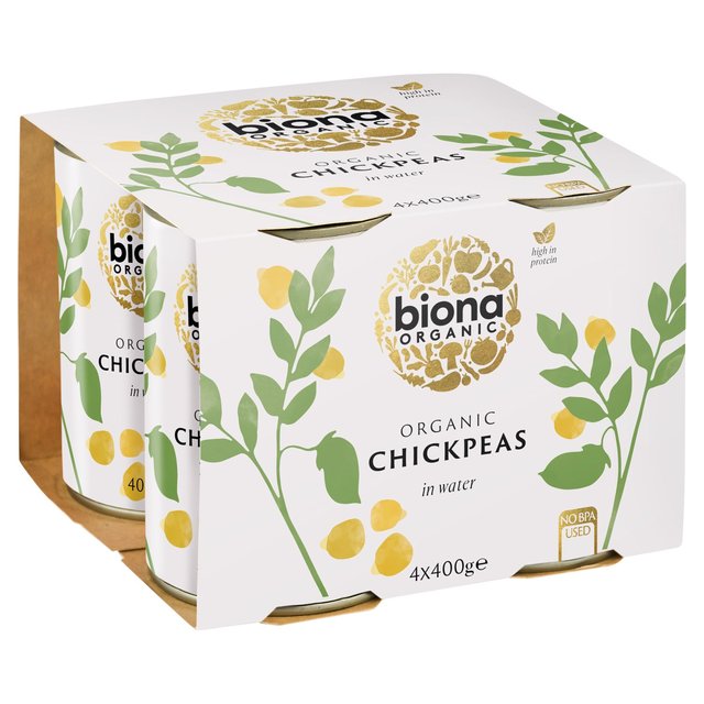 Biona Organic Chick Peas   4 x 400g GOODS M&S   