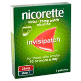 Nicorette Invisi Patch Step 1 25 mg 7 Patches (Stop Smoking Aid)   7 per pack GOODS M&S   