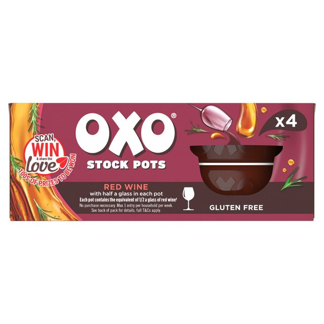 Oxo Red Wine Stock Pots   4 x 20g GOODS M&S   