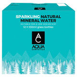 AQUA Carpatica Natural Sparkling Mineral Water Glass   12 x 330ml GOODS M&S   