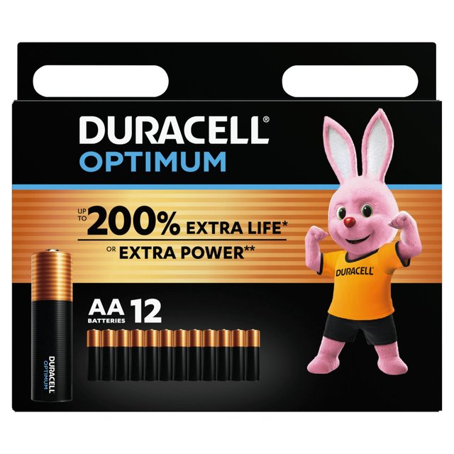 Duracell Optimum AA Batteries   12 per pack GOODS M&S   