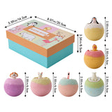 Livingandhome 6-pack fizzy bath bombs set with animal toys, imported from the UK