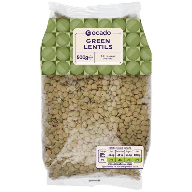 Ocado Green Lentils   500g