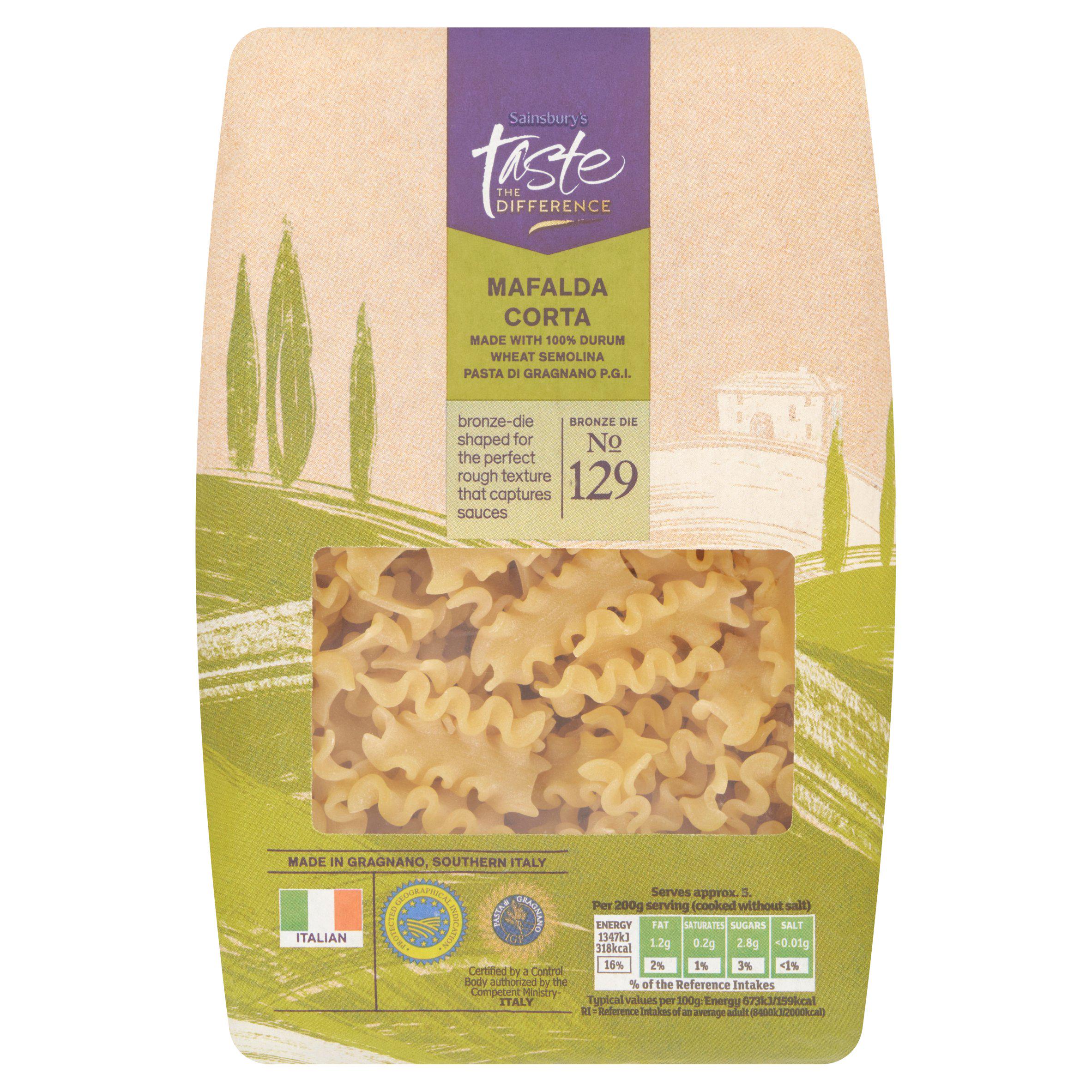 Sainsbury's Mafalda Corta Pasta, Taste the Difference 500g | McGrocer