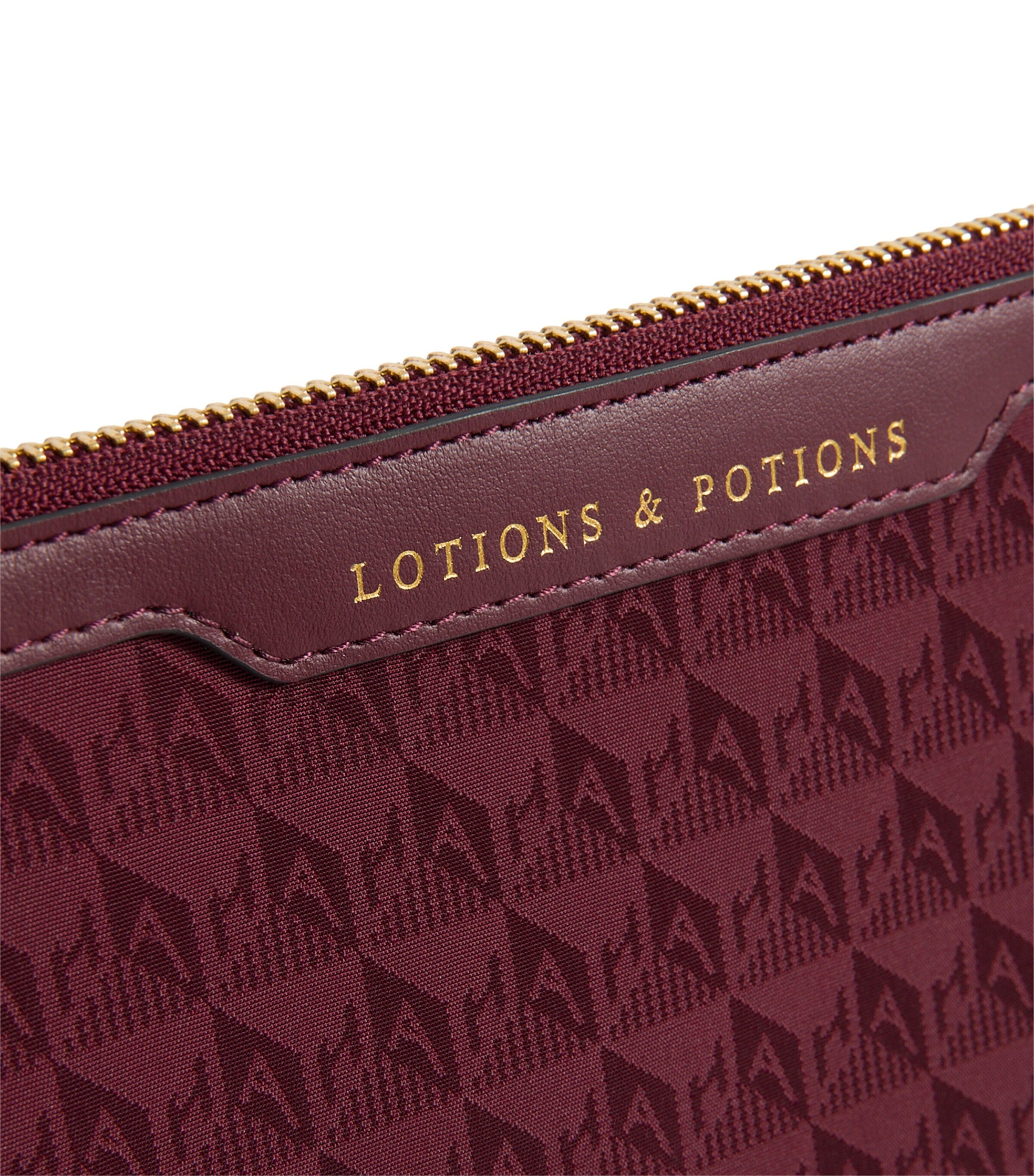 Anya Hindmarch Logo Jacquard Lotions and Potions Toiletry Pouch - British product