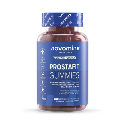 Gummies Novomins Prostafit Orange 60 pour la santé de la prostate, soutien masculin