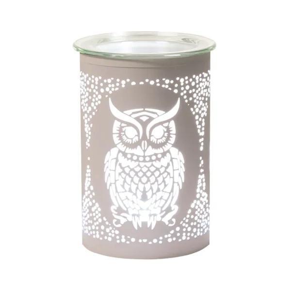 Aroma Owl wax melter 12cm white, imported from the UK