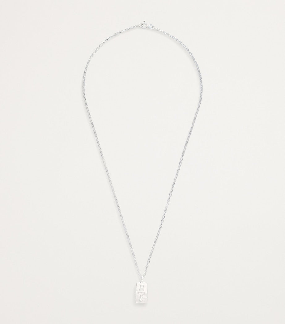 The Ouze sterling silver hallmark necklace, imported from the UK