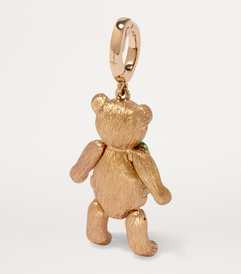 Annoushka teddy bear charm with tsavorite and diamonds, imported from the UK