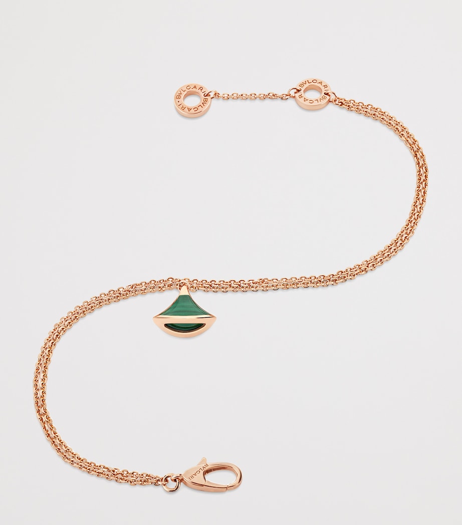 Bvlgari Rose Gold Malachite Divas' Dream Bracelet (British brand)