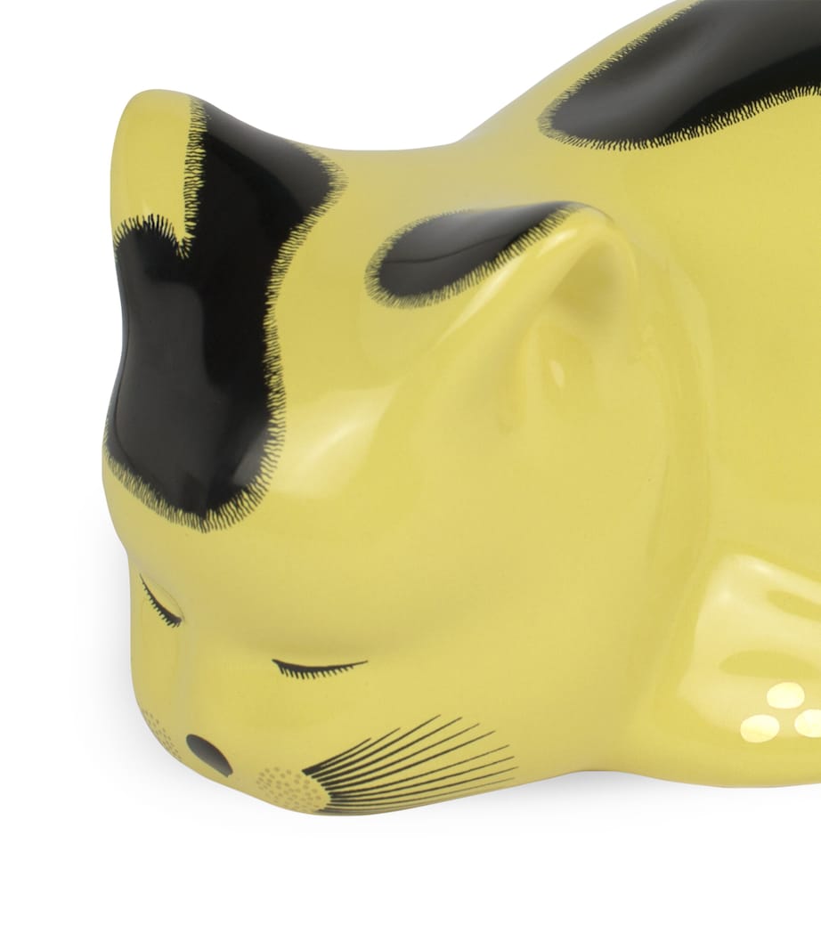 Fornasetti ceramic macchiato cat ornament - British product
