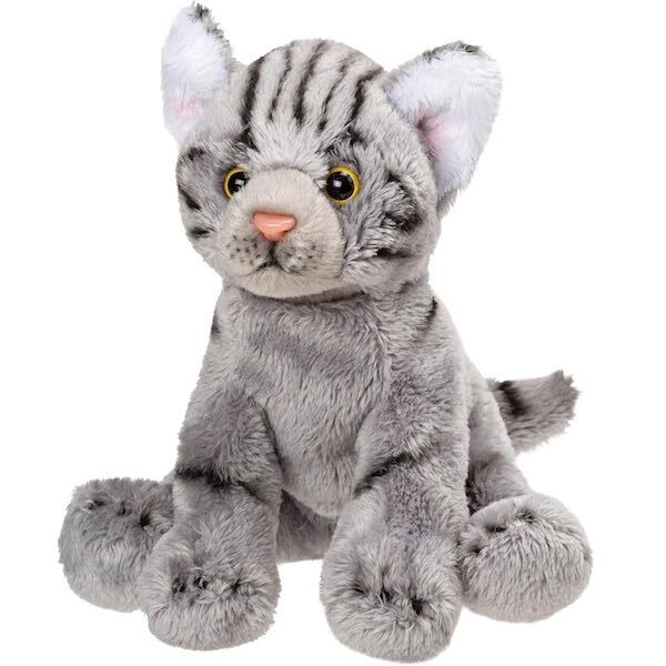 Suki Yomiko Sitting Cat, Small, Grey Tabby GOODS Superdrug   