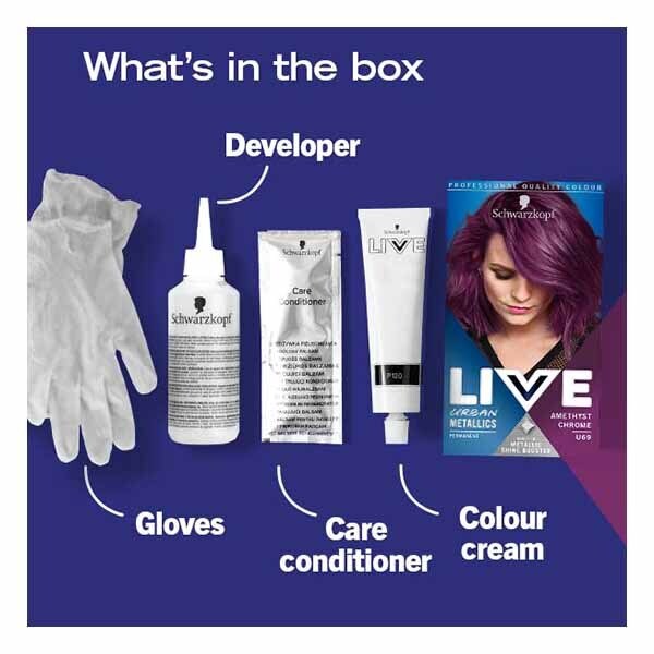 LIVE UrbanMetallics Permanent Purple Hair Dye AmethystChrome GOODS Superdrug   