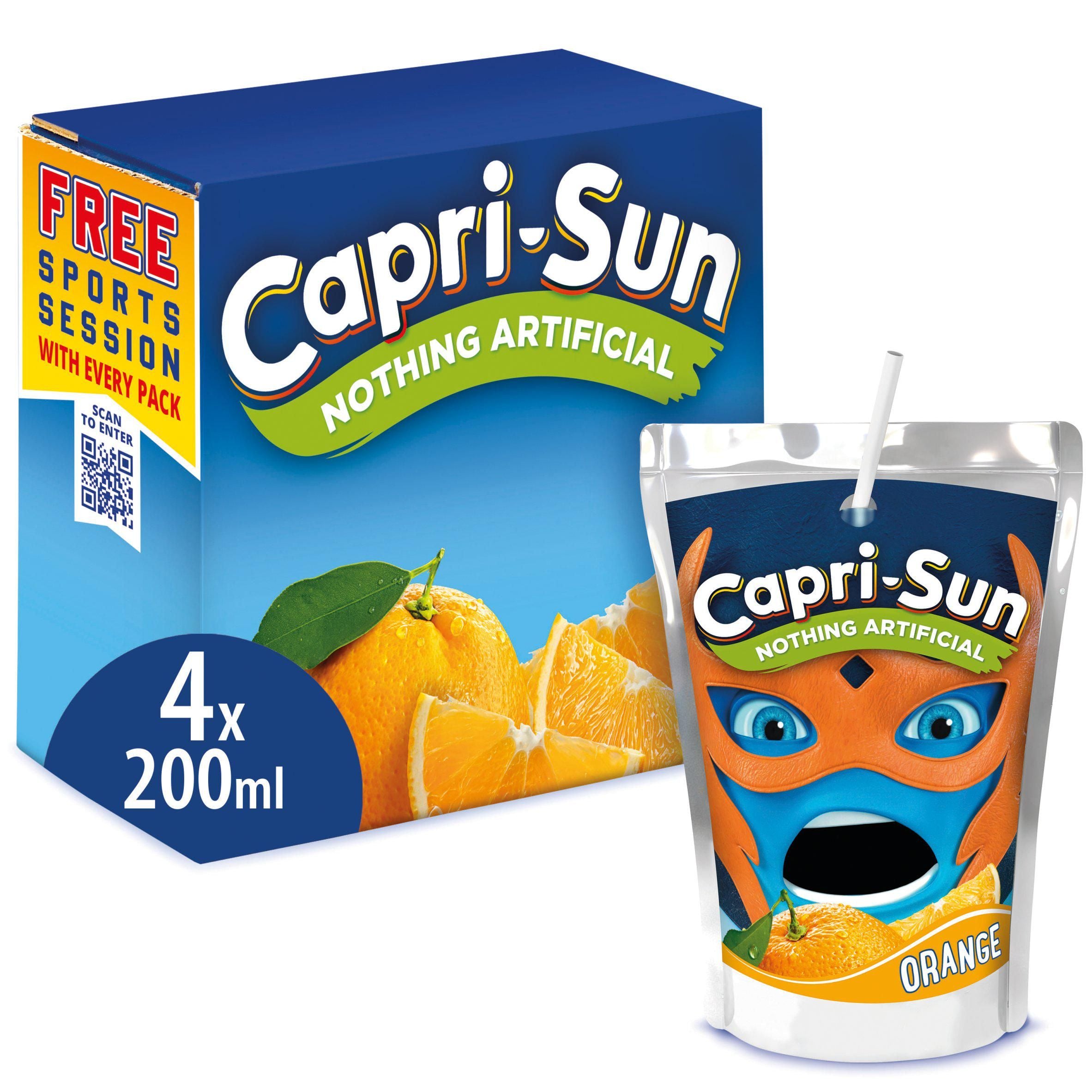 Capri-Sun Orange 4 x 200ml All juice & smoothies Sainsburys   