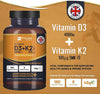 Prowise Healthcare Vitamin D3 K2 supplement 180 tablets - British product