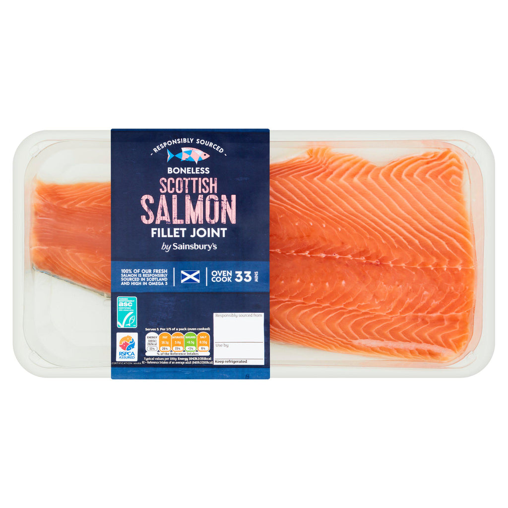 Sainsbury's Skin on ASC Scottish Salmon Fillet 600g