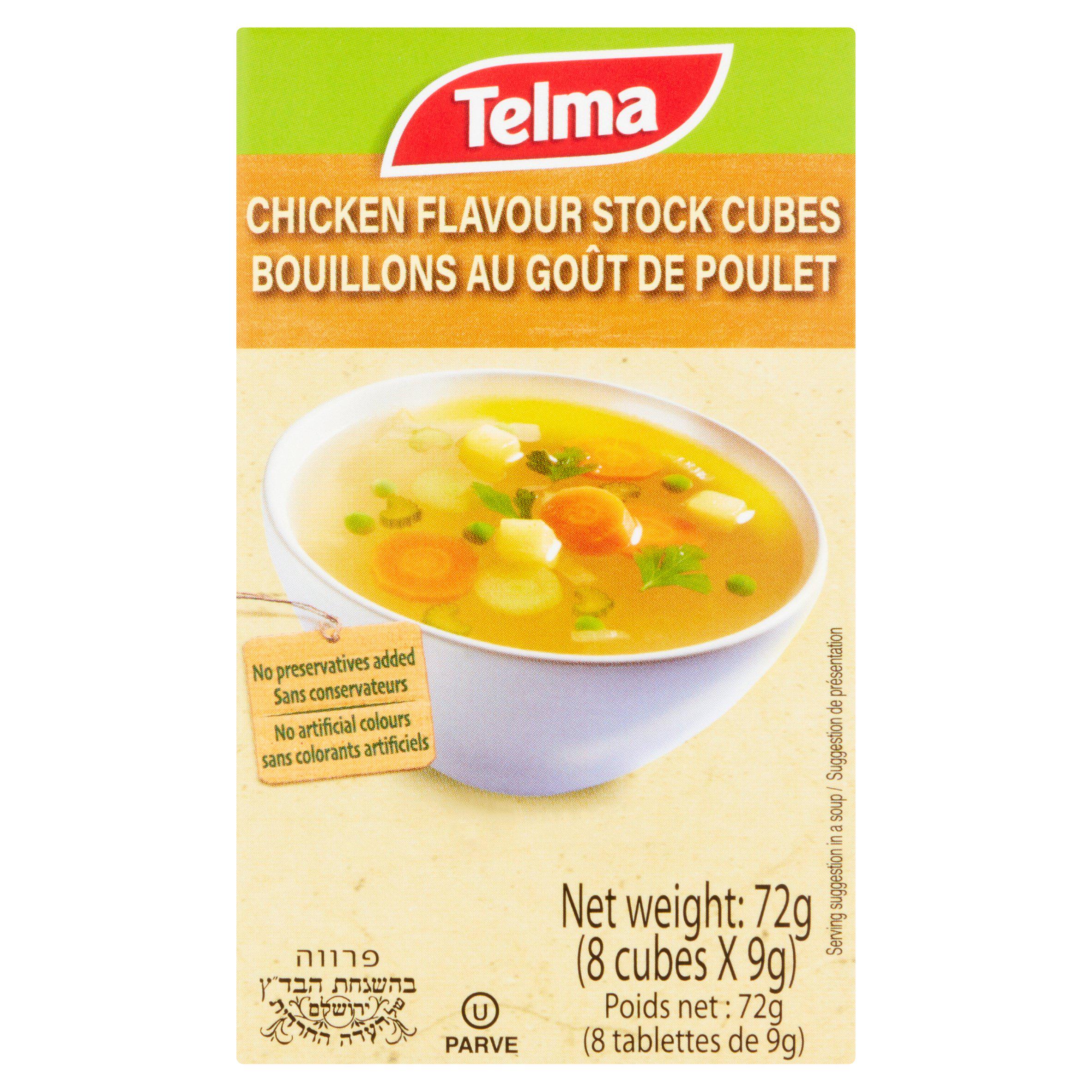 Telma Chicken Flavour Stock Cubes 8x9g GOODS Sainsburys   