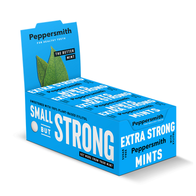 Holland & Barrett Peppersmith Extra Strong Sugar Free Mints (12 Pack)- Buy online at McGrocer