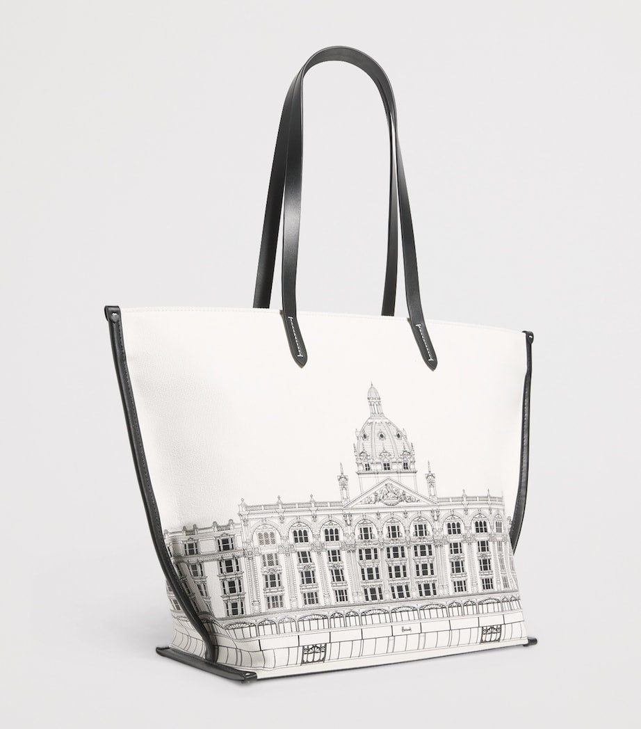 Harrods shopper bag with building landscape design 30x40cm (British brand)