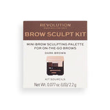 Revolution Brow Sculpt Kit Dark GOODS Superdrug   