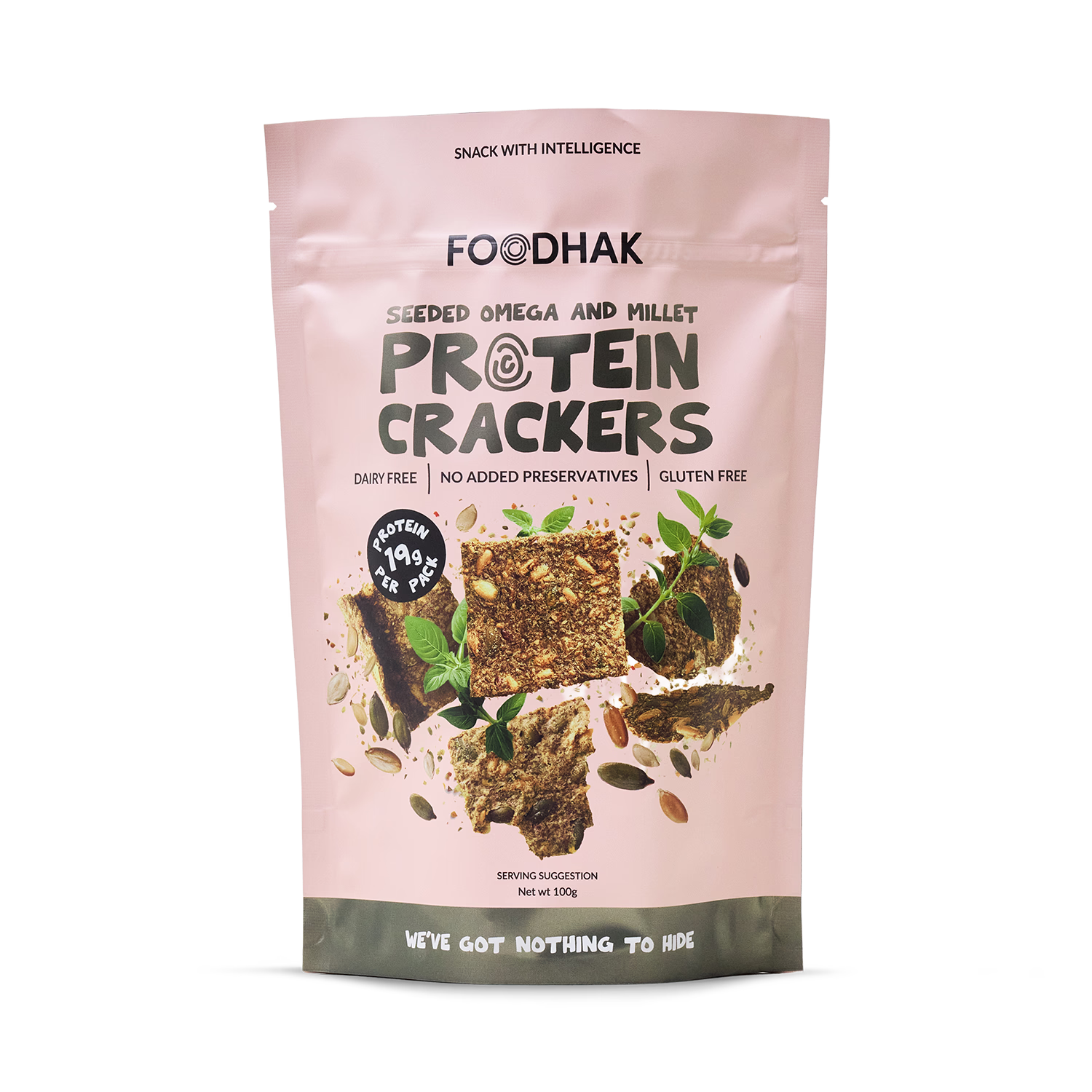 Seeded Omega & Millet Crackers (British brand)