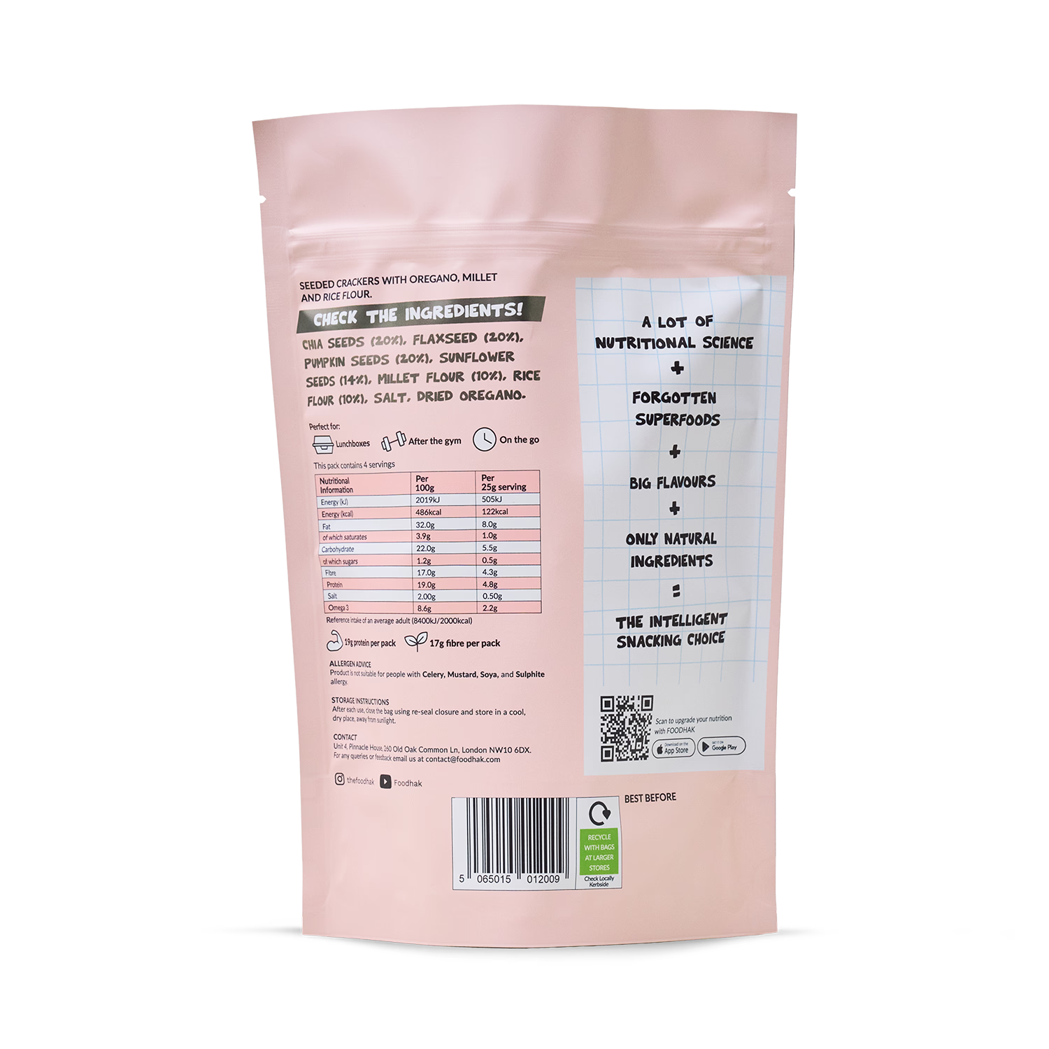 Seeded Omega & Millet Crackers (British brand)