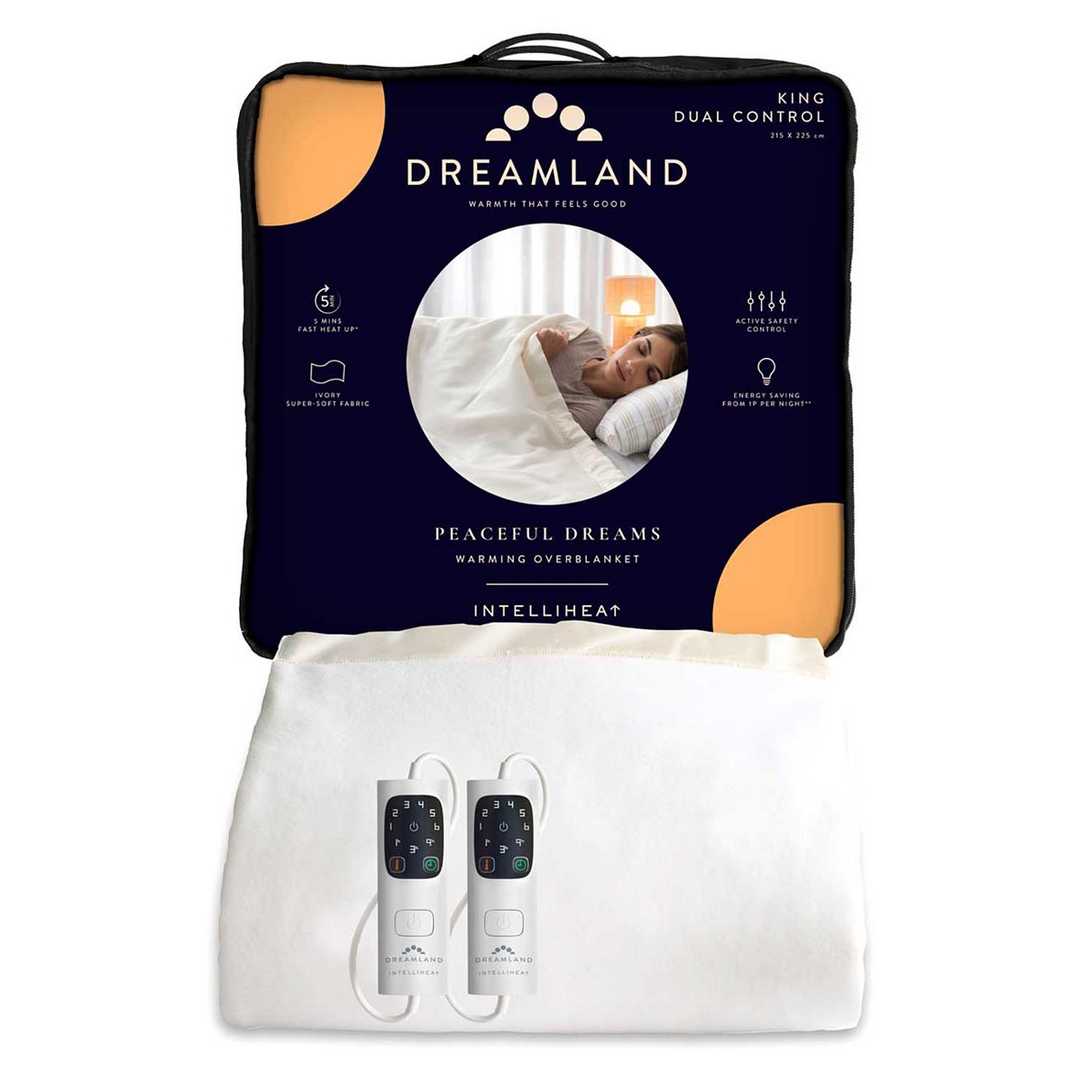 Dreamland Peaceful Dreams Warming Over Blanket King Dual 6T 215X225 GOODS Boots   