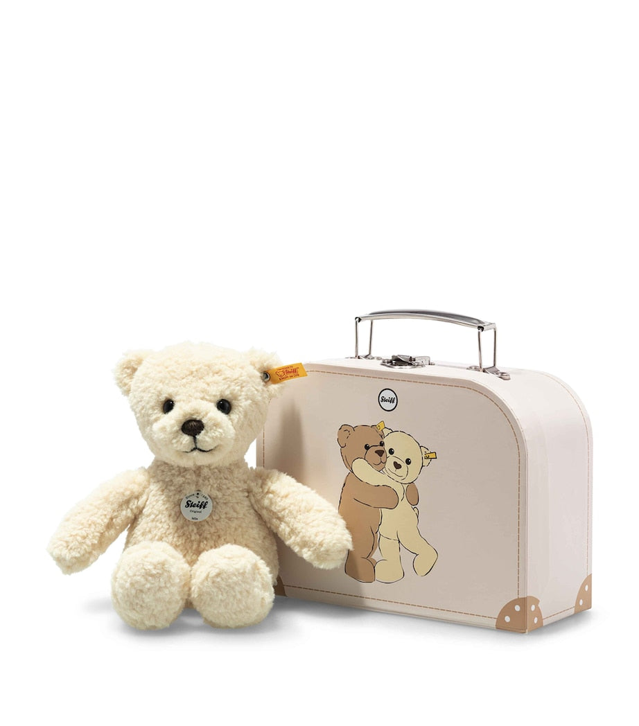 Steiff Mila Teddy Bear in Suitcase 30cm (British brand)
