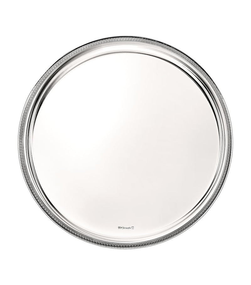 Christofle Malmaison Round Tray 39cm - British product