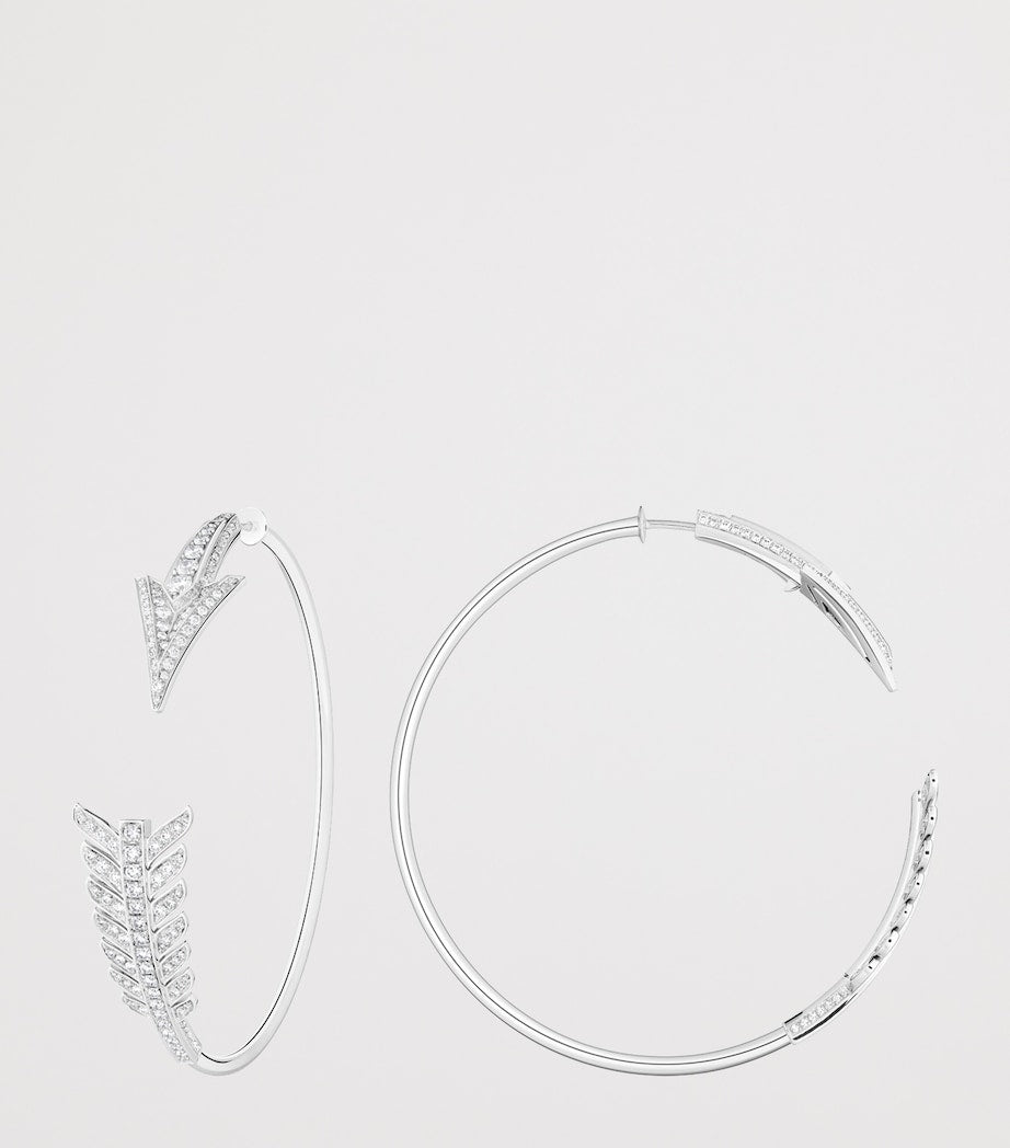 Boucheron Nature Triomphante Flèche hoop earrings, UK version