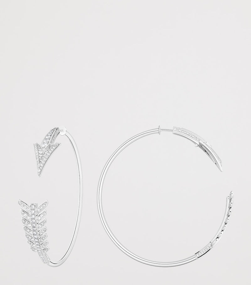 Boucheron Nature Triomphante Flèche hoop earrings, UK version