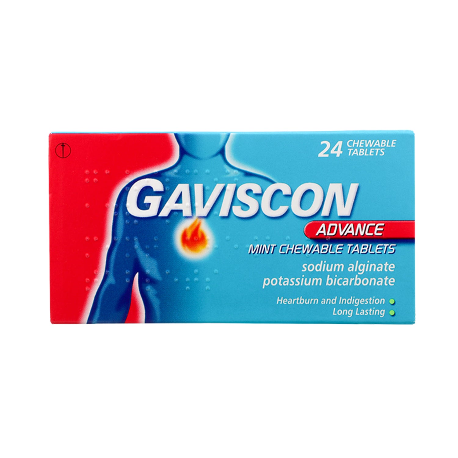 Gaviscon Advance mint chewable tablets 24 count - British product